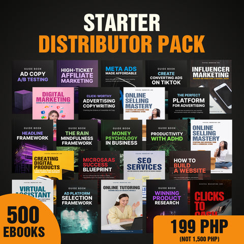 Starter Distributor Pack (500 Ebooks)